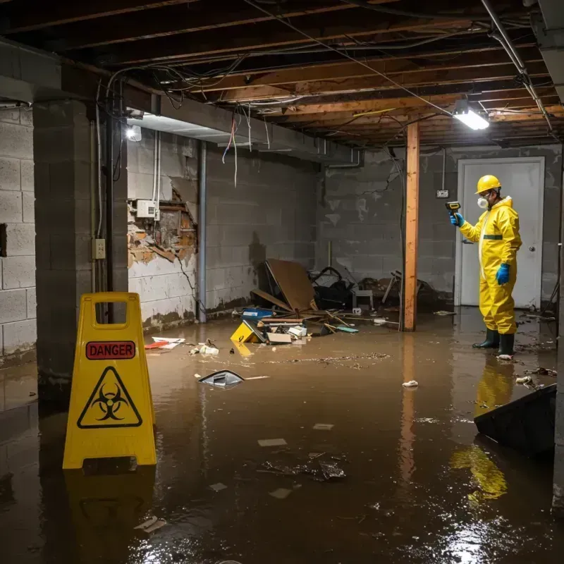 Flooded Basement Electrical Hazard in West Little River, FL Property